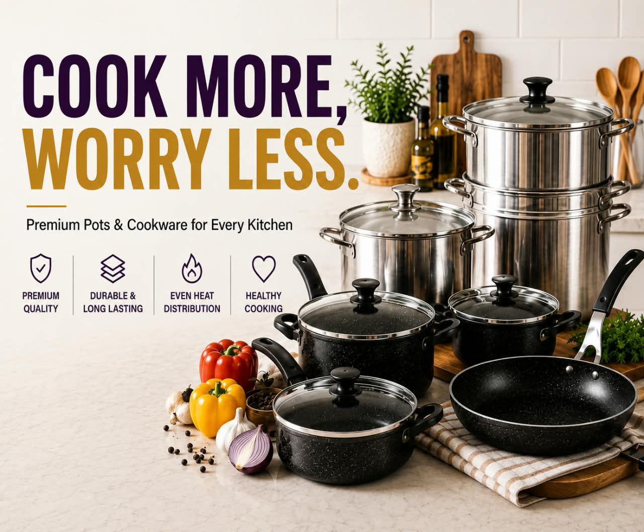 Cook more, worry less
