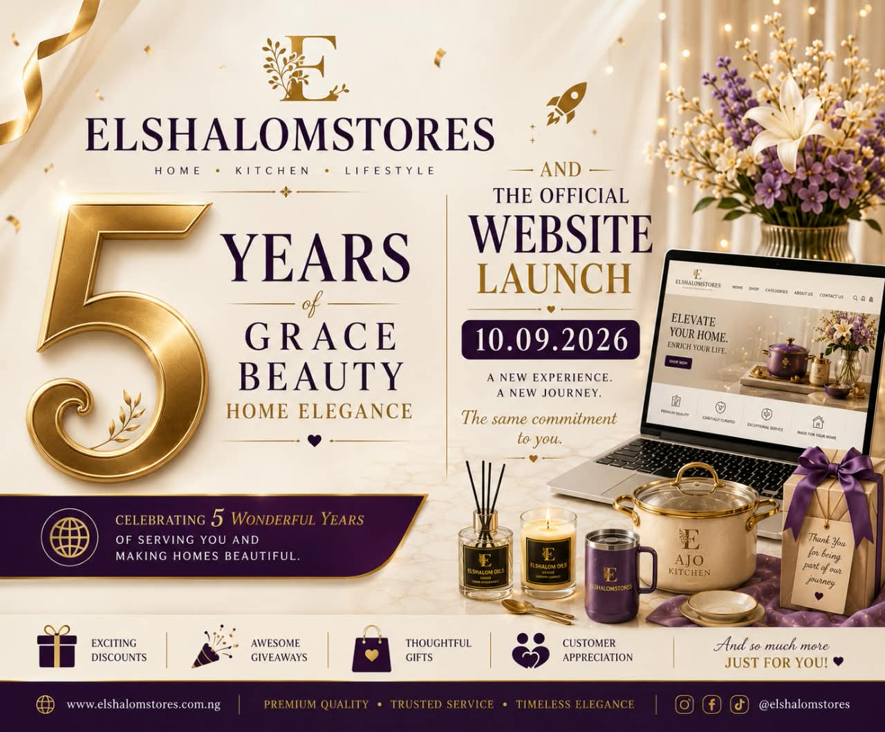 Elshalomstores website launch